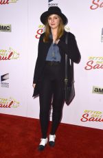 AMBER TAMBLYN at Better Call Saul Premiere in Los Angeles