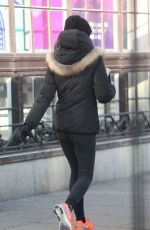 ANDREA CORR in Tights Out and About in London 2601