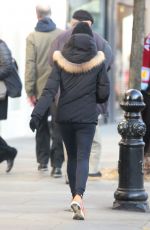 ANDREA CORR in Tights Out and About in London 2601