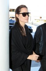 ANGELINA JOLIE at LAX Airport in Los Angeles