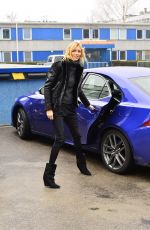 ANJA RUBIK Arrives at a Photo Studio in Warsaw