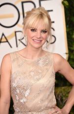 ANNA FARIS at 2015 Golden Globe Awards in Beverly Hills