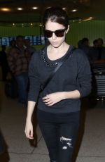 ANNA KENDRICK Arrives at LAX Airport in Los Angeles 0801