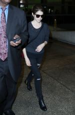 ANNA KENDRICK Arrives at LAX Airport in Los Angeles 0801