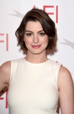 ANNE HATHAWAY at 2015 AFI Awards in Los Angeles