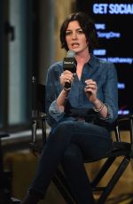ANNE HATHAWAY at AOL Build Speaker Series in New York