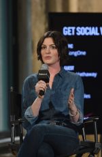 ANNE HATHAWAY at AOL Build Speaker Series in New York