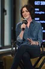 ANNE HATHAWAY at AOL Build Speaker Series in New York