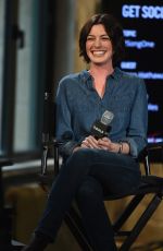 ANNE HATHAWAY at AOL Build Speaker Series in New York