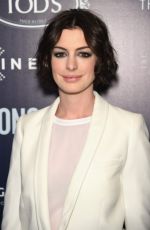 ANNE HATHAWAY at Song One Premiere in New York