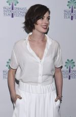 ANNE HATHAWAY at Song One Screening at Palm Spring Film Festival