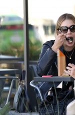 ASHLEY BENSON Out for Lunch at La Boulange in Los Angeles