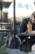 ASHLEY BENSON Out for Lunch at La Boulange in Los Angeles