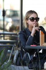 ASHLEY BENSON Out for Lunch at La Boulange in Los Angeles