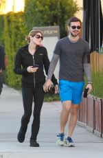 ASHLEY GREENE and Paul Khoury Heading to Ahi Sushi in Studio City