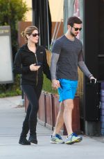 ASHLEY GREENE and Paul Khoury Heading to Ahi Sushi in Studio City