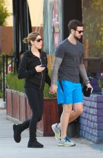 ASHLEY GREENE and Paul Khoury Heading to Ahi Sushi in Studio City