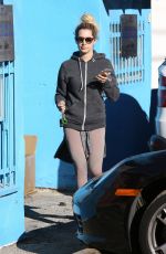 ASHLEY TISDALE Leaves Wundabar Pilates Class in Studio City