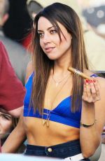 AUBREY PLAZA on the Set of Dirty Grandpa in Atlanta 1601