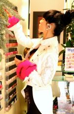 BAI LING at a Nail Salon in Beverly Hills