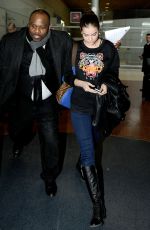 BARBARA PALVIN at Rissy Airport in Paris
