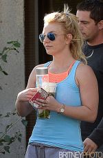 BRITNEY SPEARS Leaves Equinox Gym 2301