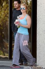 BRITNEY SPEARS Leaves Equinox Gym 2301