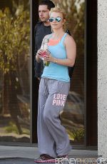 BRITNEY SPEARS Leaves Equinox Gym 2301