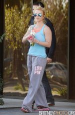 BRITNEY SPEARS Leaves Equinox Gym 2301