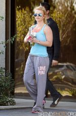BRITNEY SPEARS Leaves Equinox Gym 2301
