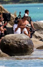CANDICE SWANPOEL at VS Swim Photoshoot in Puerto Rico