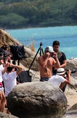 CANDICE SWANPOEL at VS Swim Photoshoot in Puerto Rico