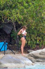 CANDICE SWANPOEL at VS Swim Photoshoot in Puerto Rico
