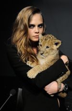 CARA DELEVINGNE as New Face of TAG Heuer Press Conference in Paris