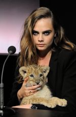 CARA DELEVINGNE as New Face of TAG Heuer Press Conference in Paris