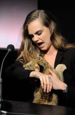 CARA DELEVINGNE as New Face of TAG Heuer Press Conference in Paris