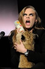 CARA DELEVINGNE as New Face of TAG Heuer Press Conference in Paris
