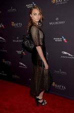 CARA DELEVINGNE at Bafta Tea Party in Los Angeles