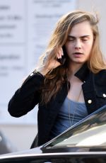 CARA DELEVINGNE in Shorts Out and About in Los Angeles
