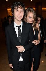 CARA DELEVINGNE Leaves a Golden Globes After Party