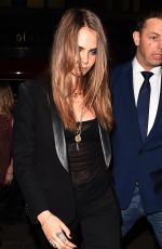 CARA DELEVINGNE Night Out in London 2001