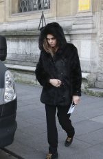 CARA DELEVINGNE Out and About in Paris  2301