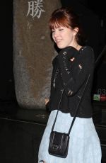CARLY RAE JEPSEN Out for Dinner in Hollywood 1901