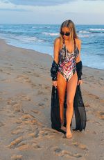 CARMEN ELECTRA in Bathing Suit on a Photoshoot in Uruguay