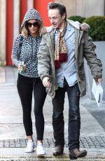 CAROLE FLACK in Leggings leaves Strictly Come Dancing Studio in Birmingham