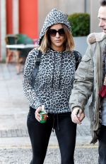 CAROLE FLACK in Leggings leaves Strictly Come Dancing Studio in Birmingham