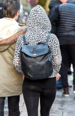 CAROLE FLACK in Leggings leaves Strictly Come Dancing Studio in Birmingham