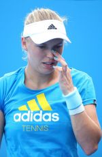 CAROLINE WOZNIACKI at Practice Session in Melbourne