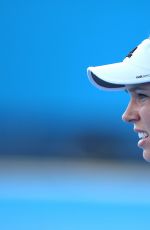CAROLINE WOZNIACKI at Practice Session in Melbourne