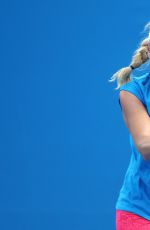 CAROLINE WOZNIACKI at Practice Session in Melbourne